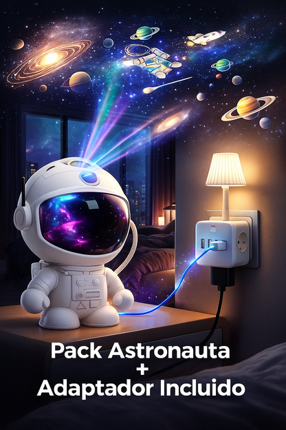 🌌 Pack Completo: Astronauta + Adaptador 8-en-1 🔌✨